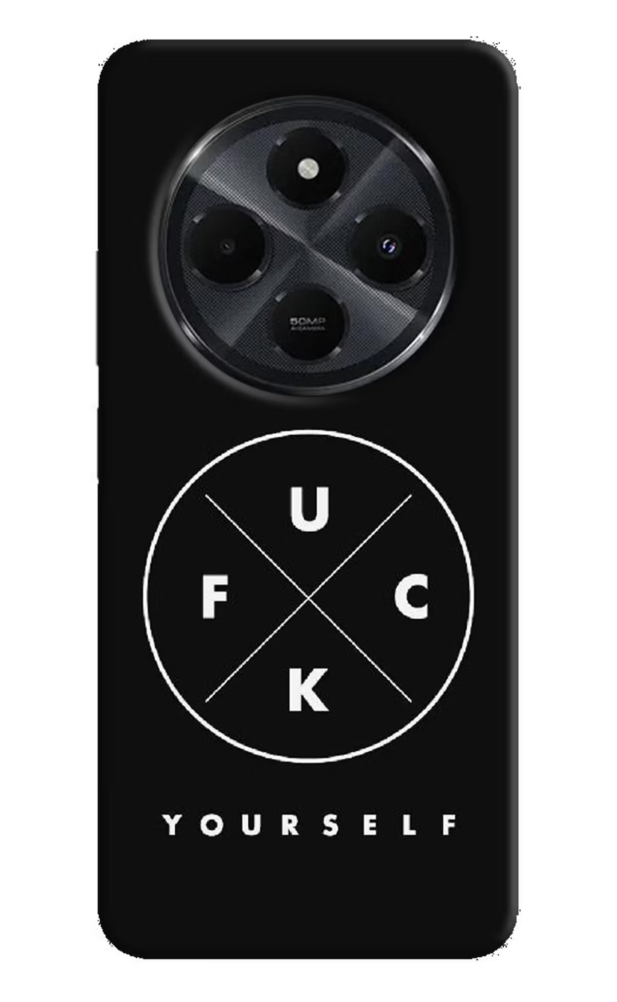 Go Fuck Yourself Redmi 14C 5G Hard Case Back Cover by Casekaro