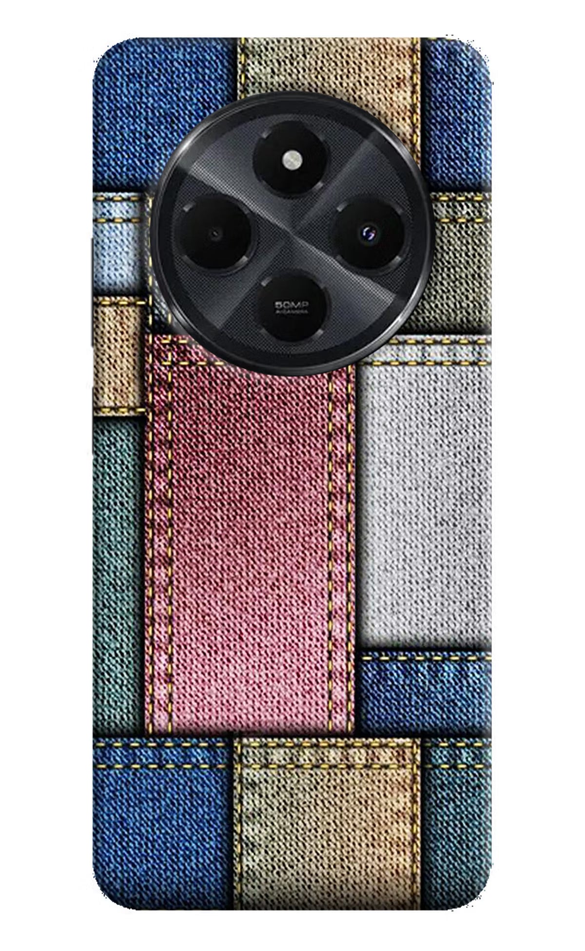 Multicolor Jeans Redmi 14C 5G Hard Case Back Cover by Casekaro