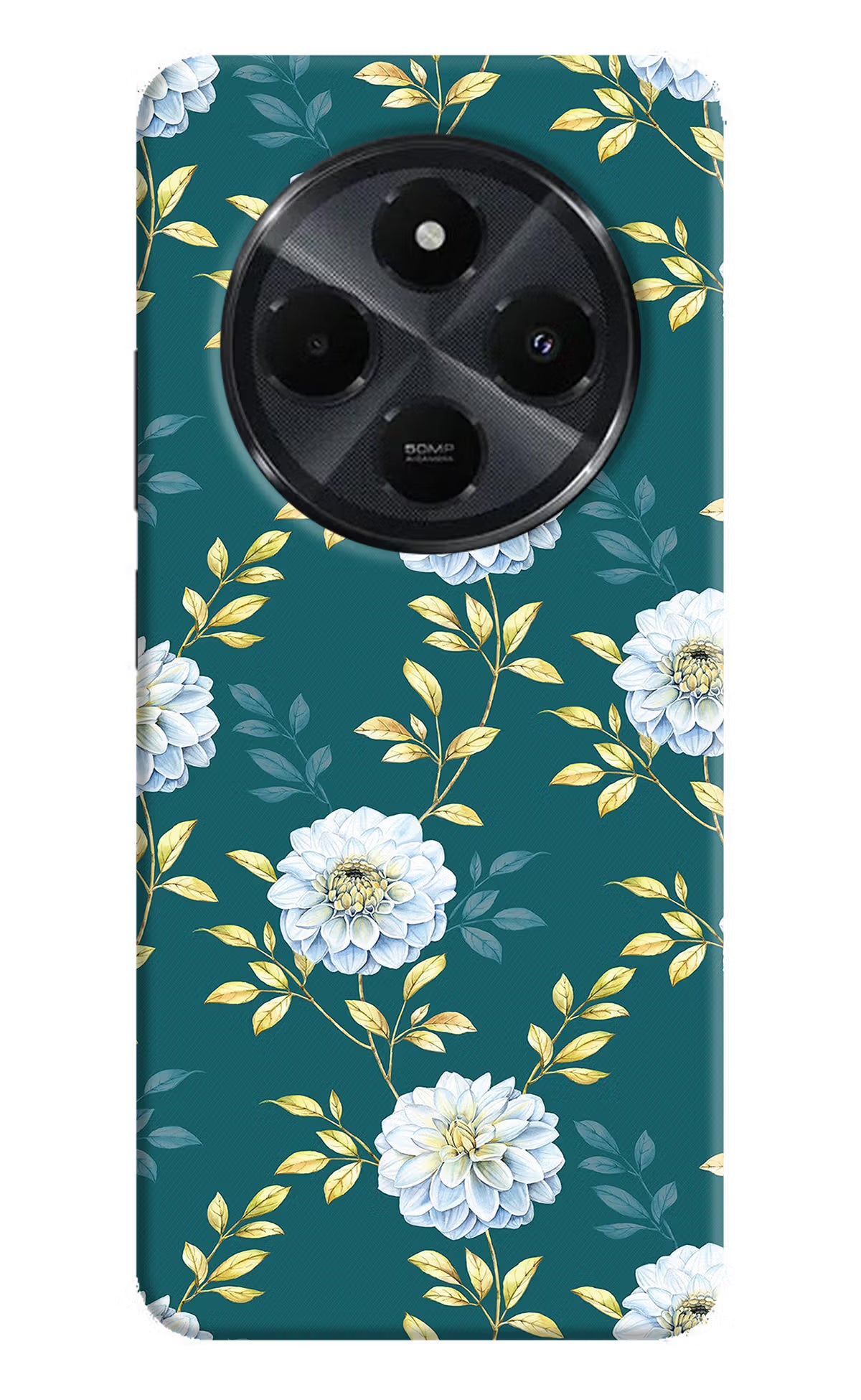 Flowers Redmi 14C 5G Hard Case Back Cover by Casekaro