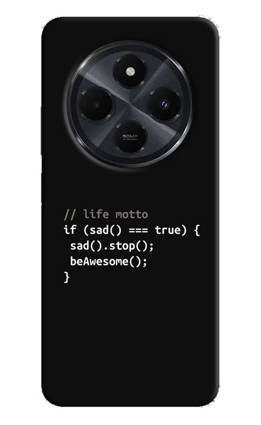 Life Motto Code Redmi 14C 5G Hard Case Back Cover by Casekaro