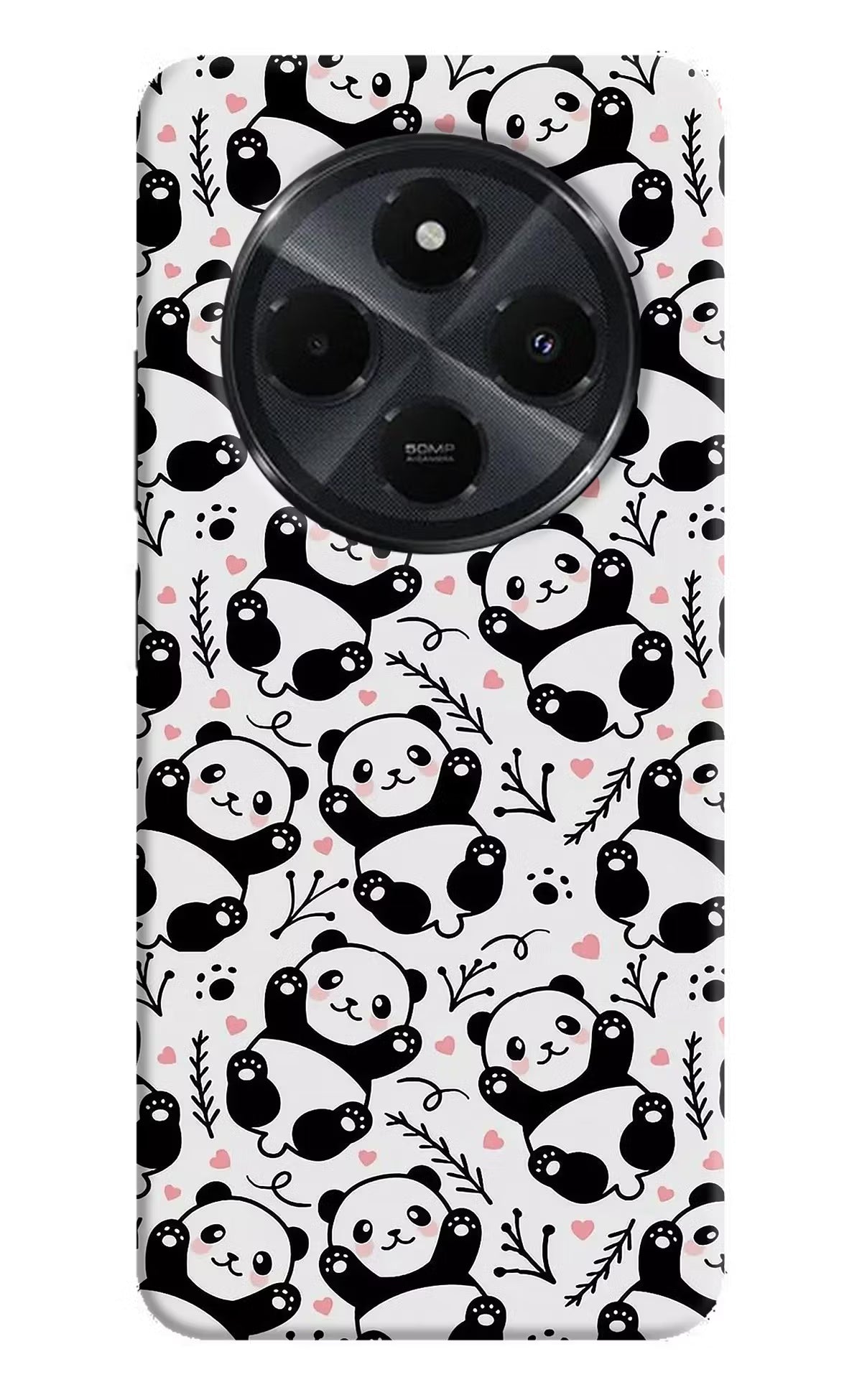Cute Panda Redmi 14C 5G Hard Case Back Cover by Casekaro