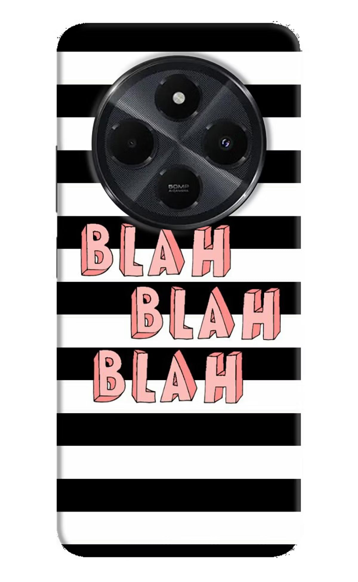 Blah Blah Blah Redmi 14C 5G Hard Case Back Cover by Casekaro