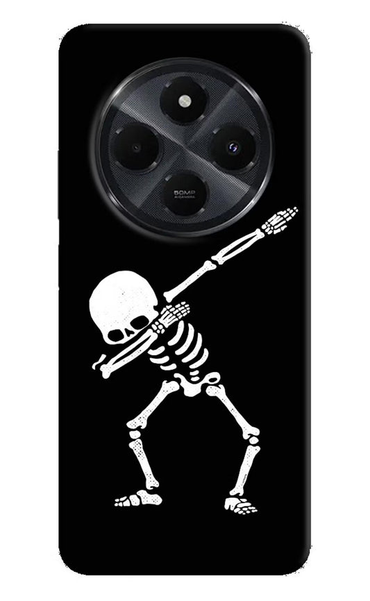 Dabbing Skeleton Art Redmi 14C 5G Hard Case Back Cover by Casekaro