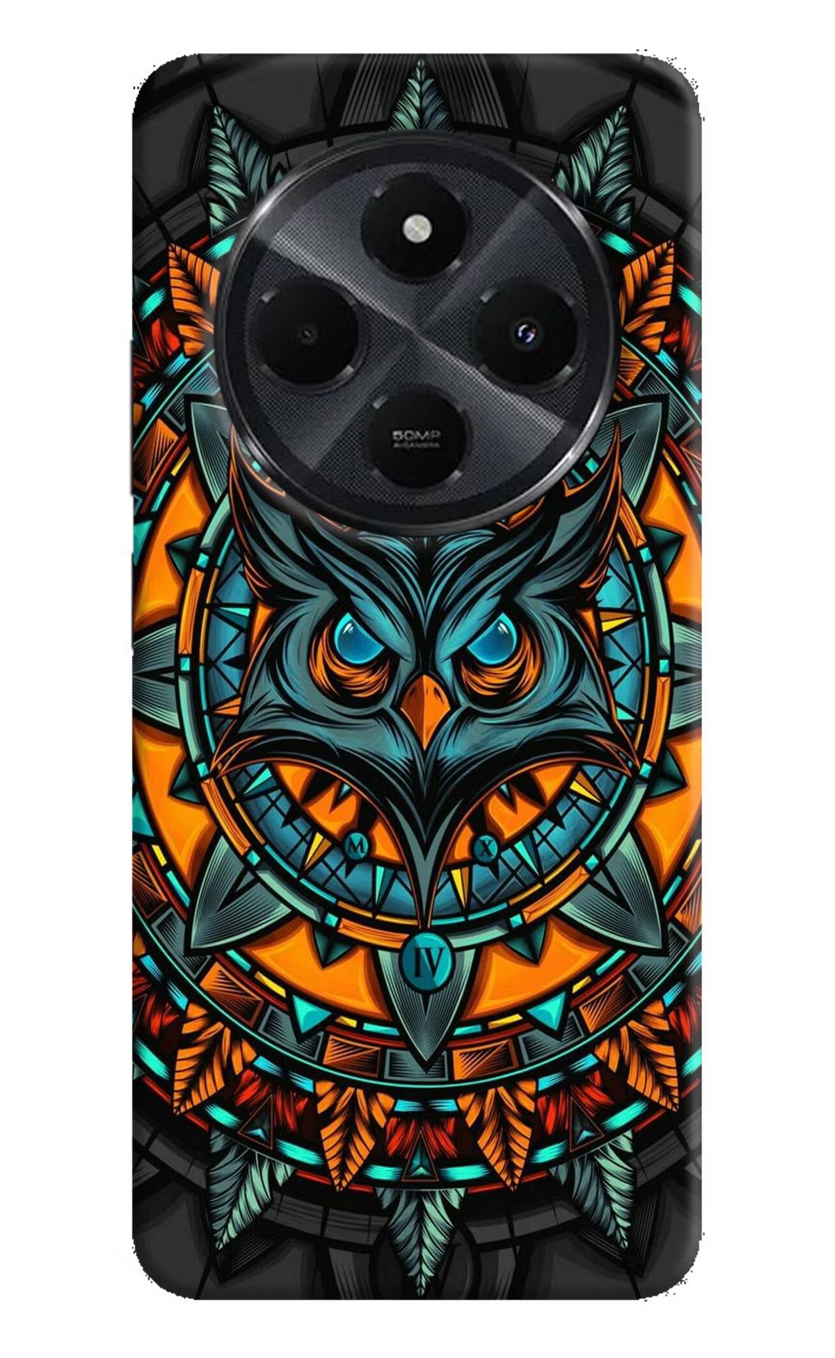 Angry Owl Art Redmi 14C 5G Hard Case Back Cover by Casekaro