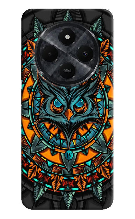 Angry Owl Art Redmi 14C 5G Hard Case Back Cover by Casekaro