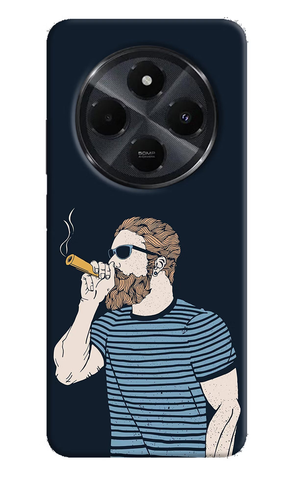 Smoking Redmi 14C 5G Hard Case Back Cover by Casekaro