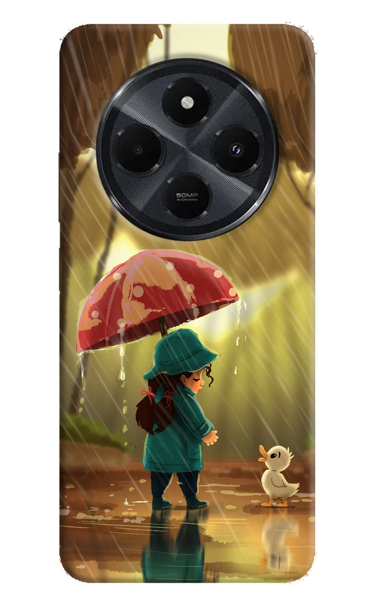 Rainy Day Redmi 14C 5G Hard Case Back Cover by Casekaro