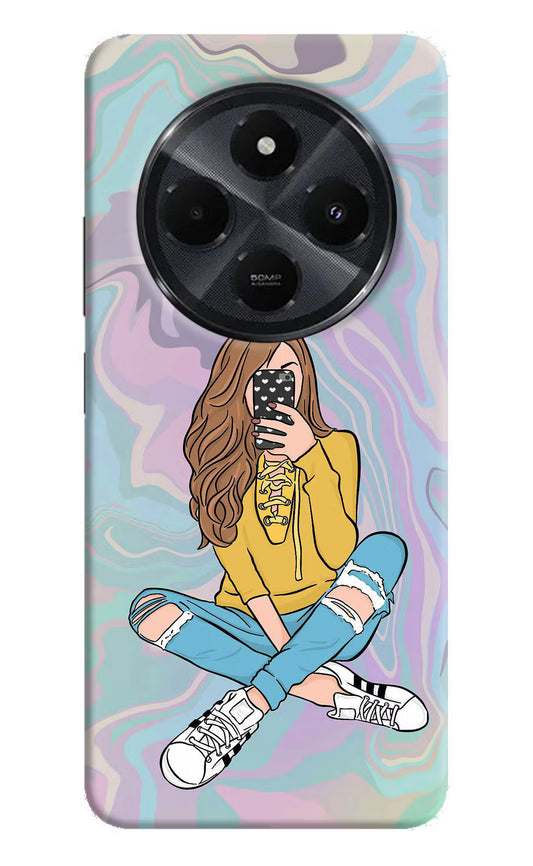 Selfie Girl Redmi 14C 5G Hard Case Back Cover by Casekaro