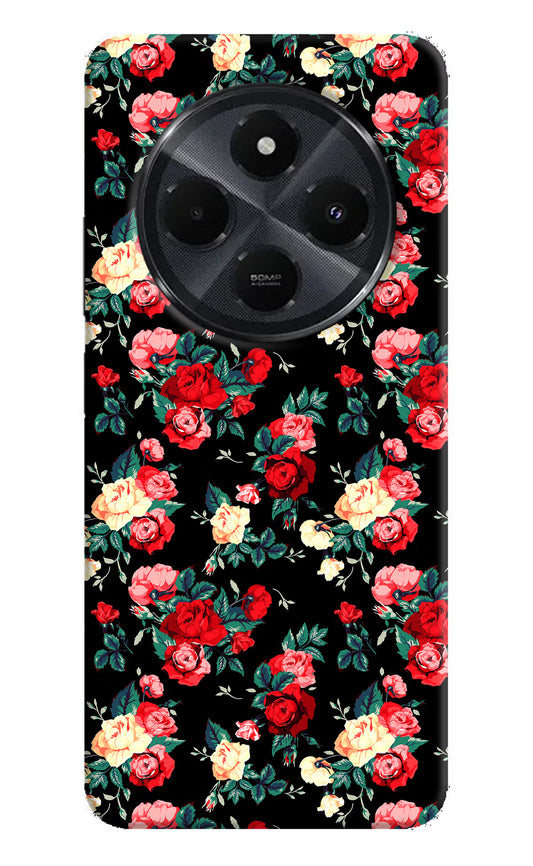 Rose Pattern Redmi 14C 5G Hard Case Back Cover by Casekaro