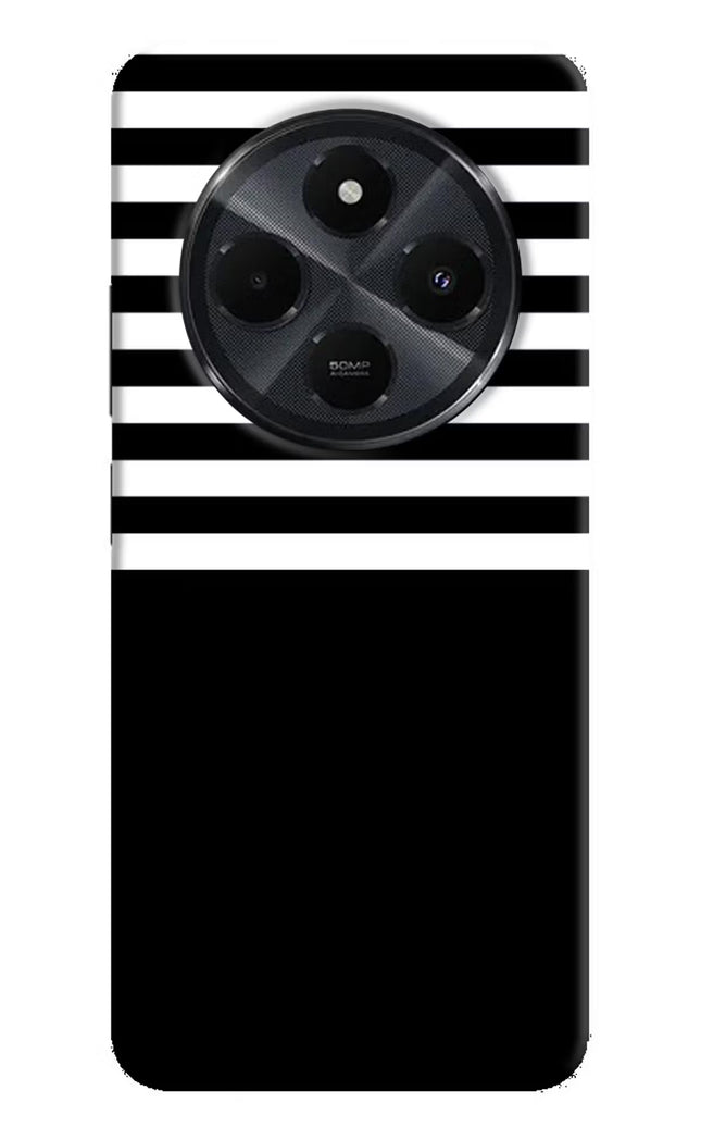 Black and White Print Redmi 14C 5G Hard Case Back Cover by Casekaro