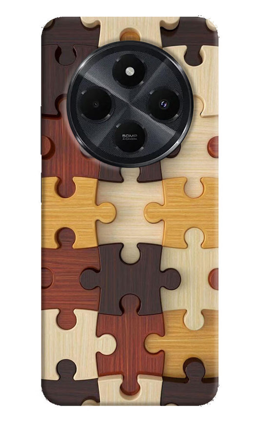 Wooden Puzzle Redmi 14C 5G Hard Case Back Cover by Casekaro