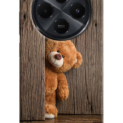 Teddy Wooden Redmi 14C 5G Hard Case Back Cover by Casekaro