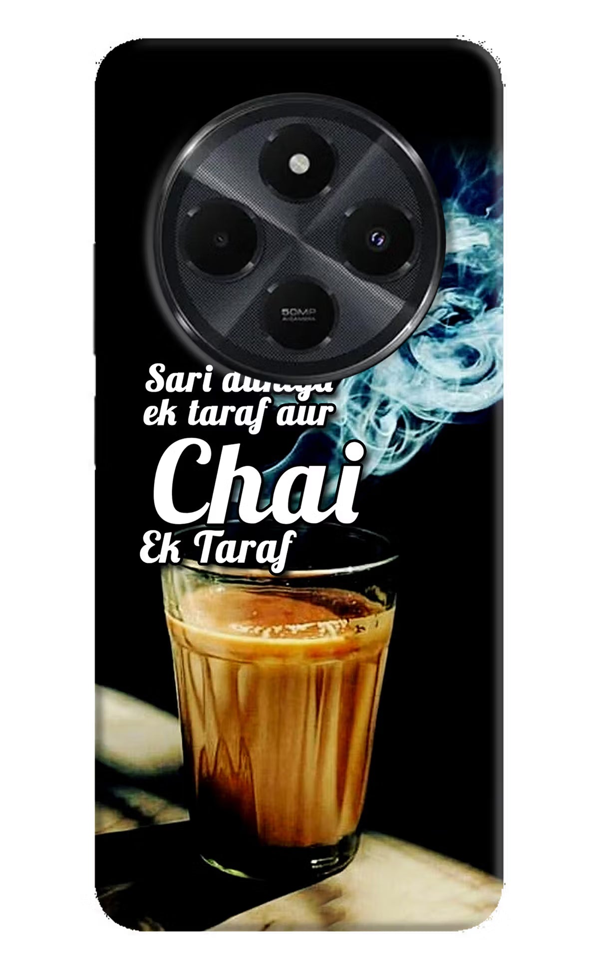 Chai Ek Taraf Quote Redmi 14C 5G Hard Case Back Cover by Casekaro