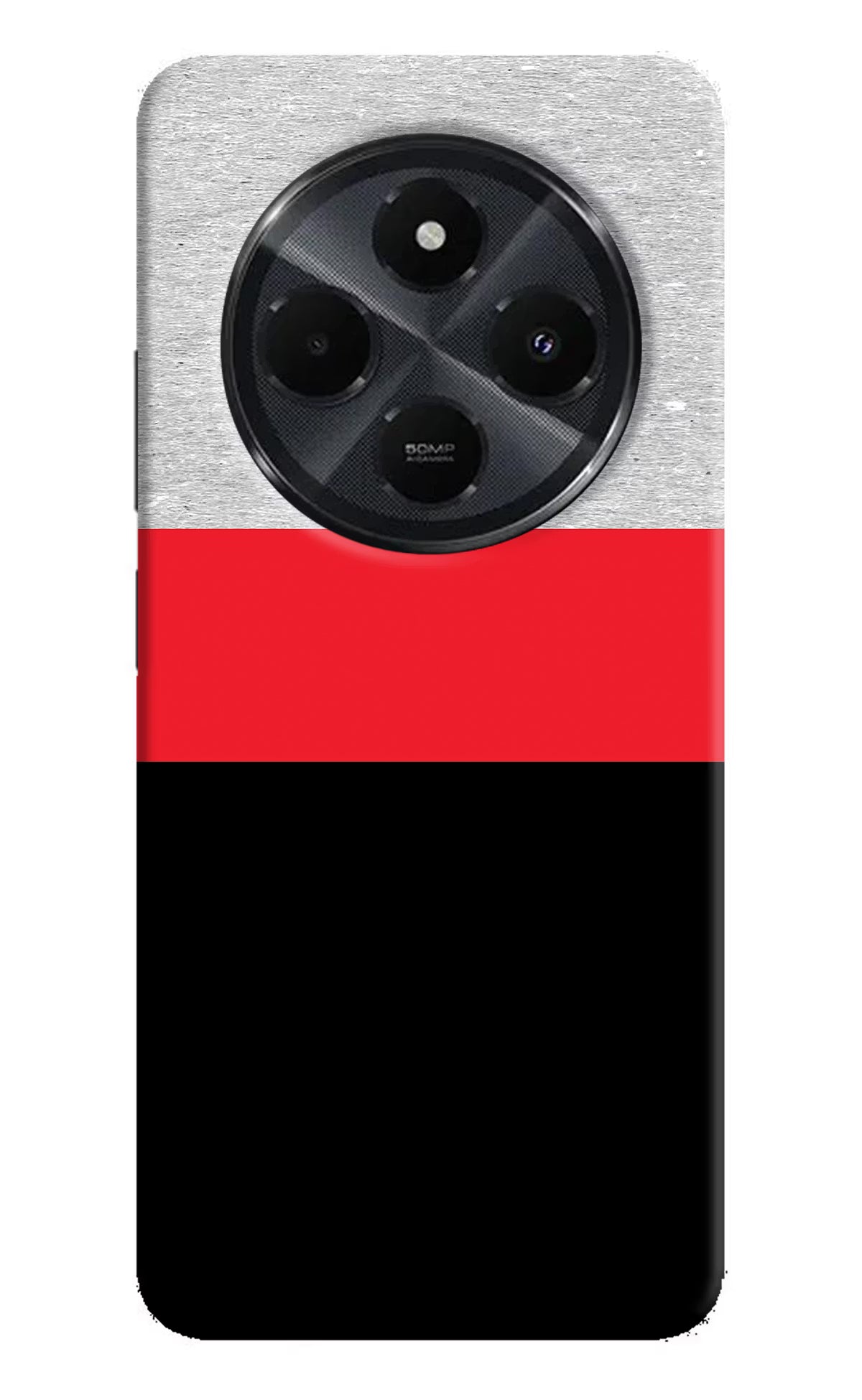 Tri Color Pattern Redmi 14C 5G Hard Case Back Cover by Casekaro