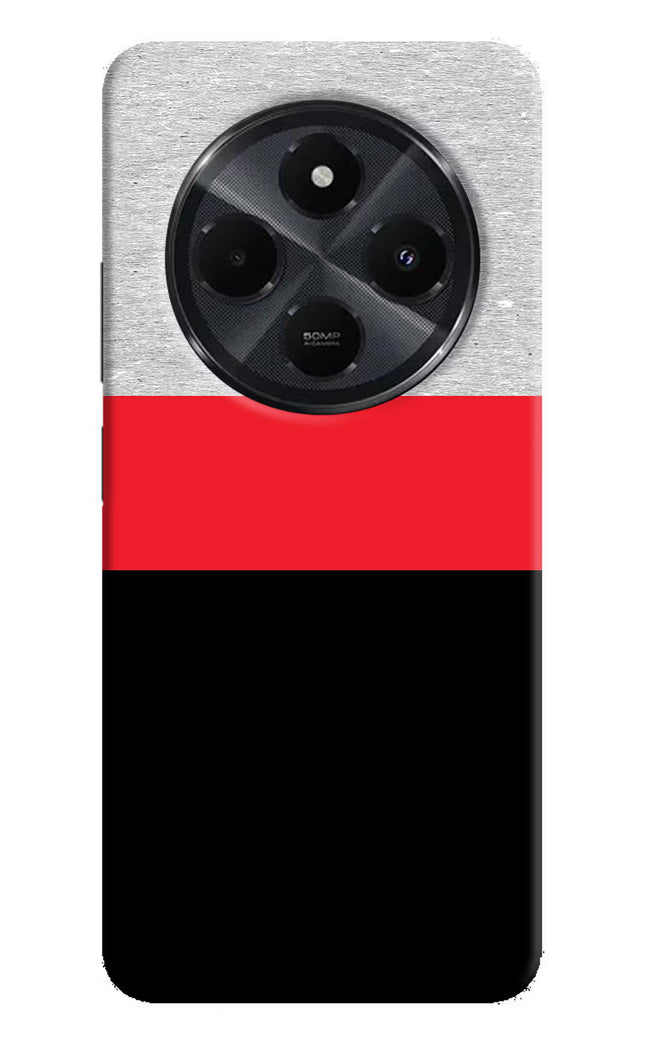 Tri Color Pattern Redmi 14C 5G Hard Case Back Cover by Casekaro