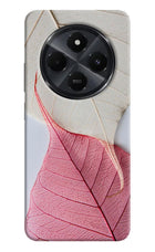 White Pink Leaf Redmi 14C 5G Hard Case Back Cover by Casekaro
