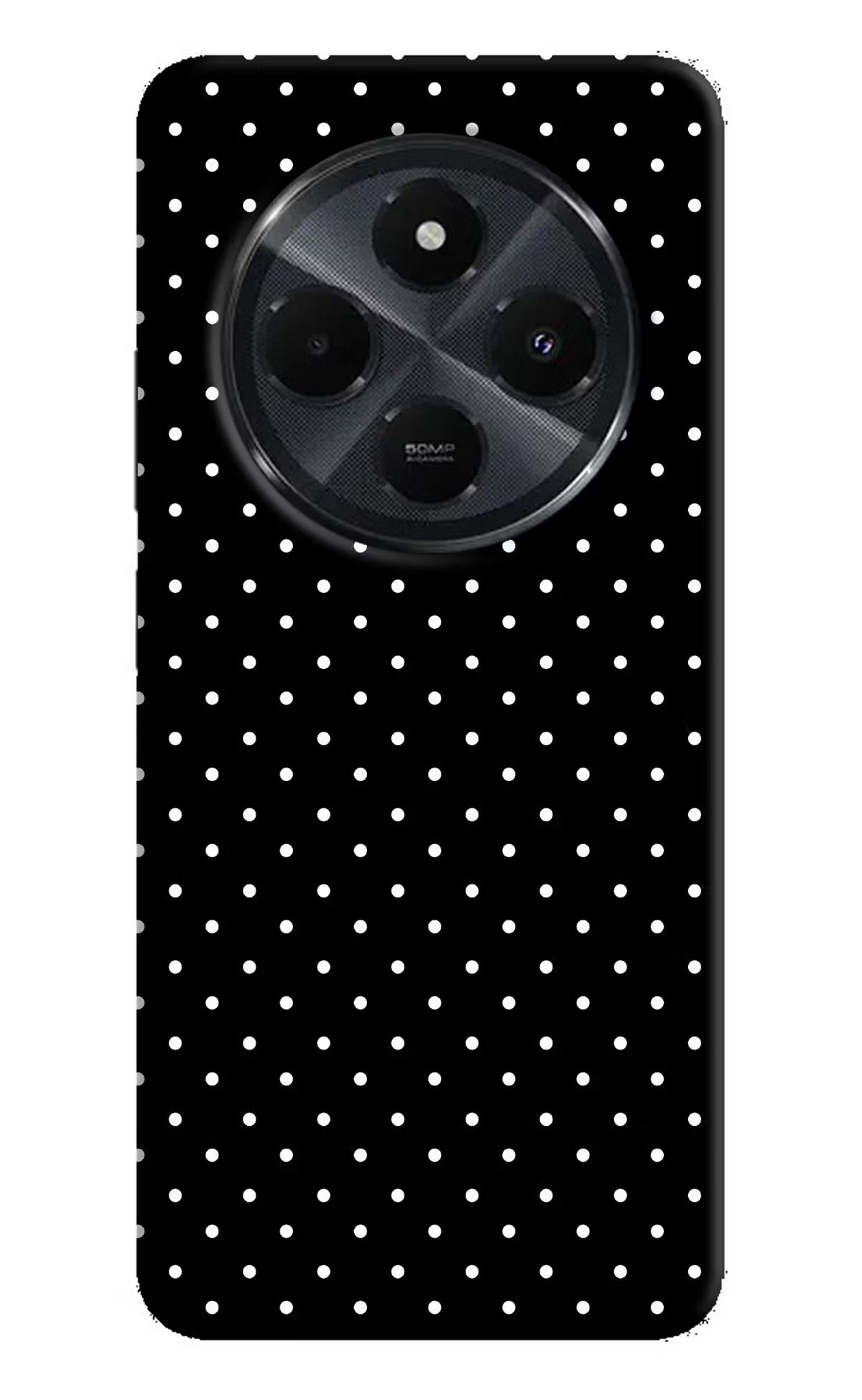 White Dots Redmi 14C 5G Hard Case Back Cover by Casekaro