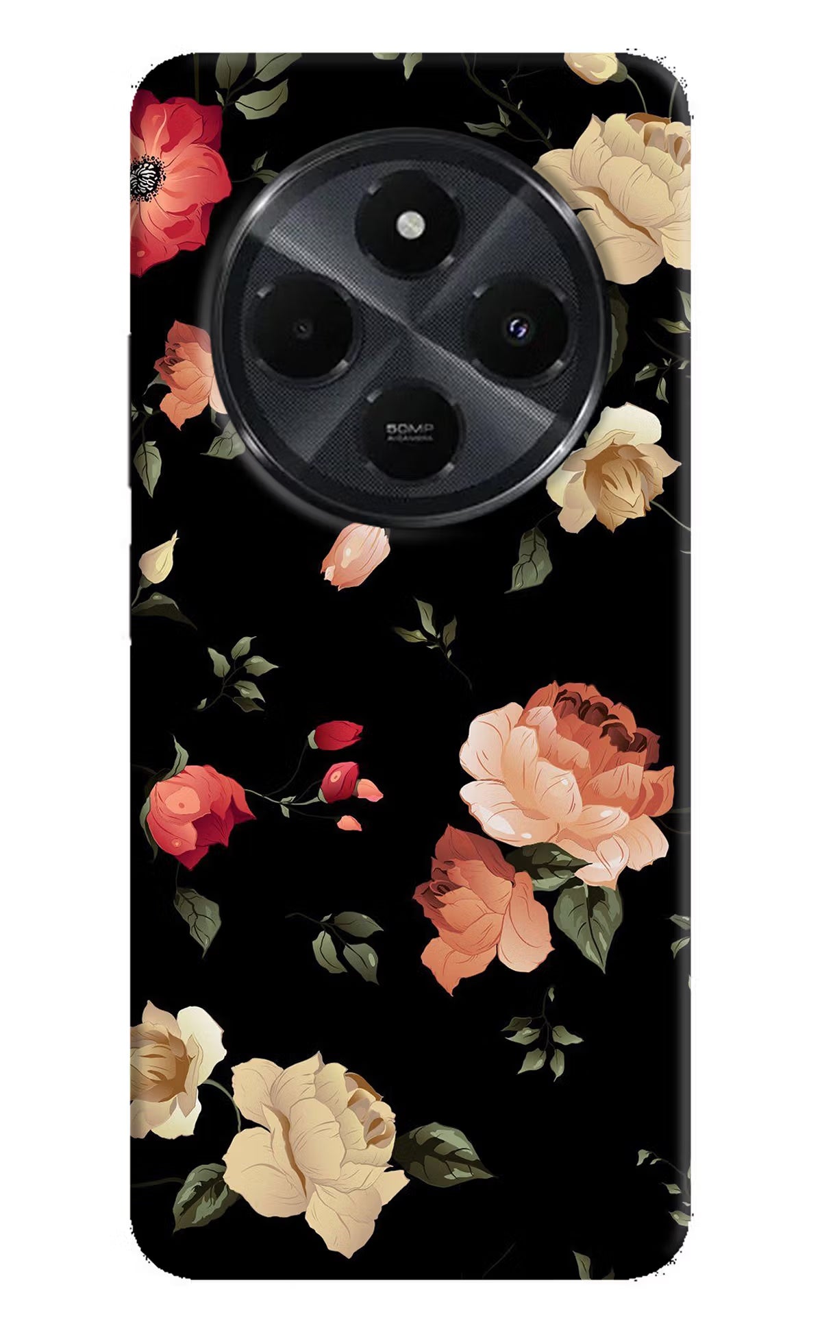 Flowers Redmi 14C 5G Hard Case Back Cover by Casekaro