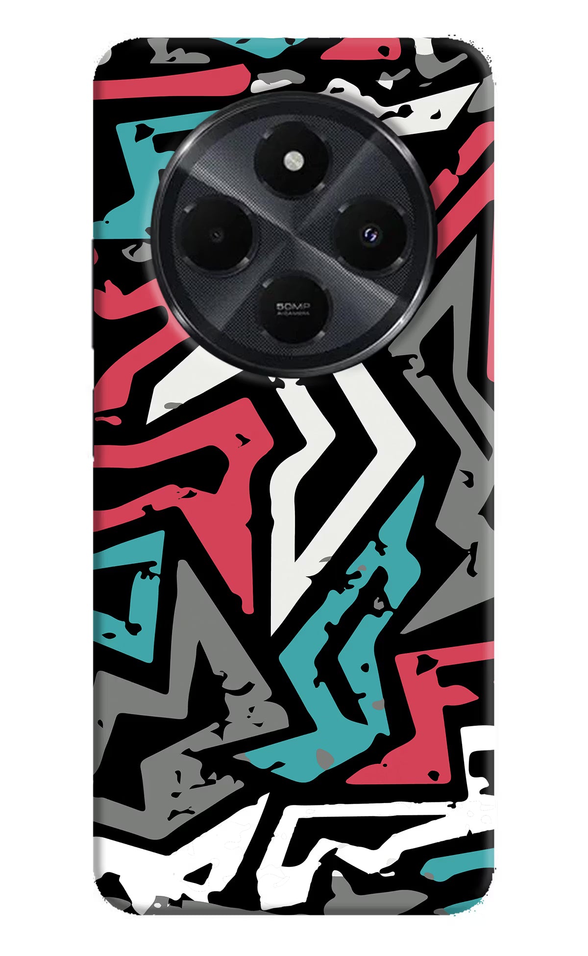 Geometric Graffiti Redmi 14C 5G Hard Case Back Cover by Casekaro