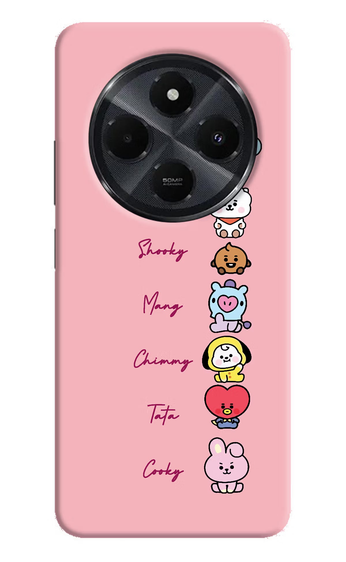 BTS names Redmi 14C 5G Hard Case Back Cover by Casekaro