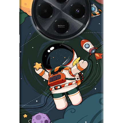 Cartoon Astronaut Redmi 14C 5G Hard Case Back Cover by Casekaro