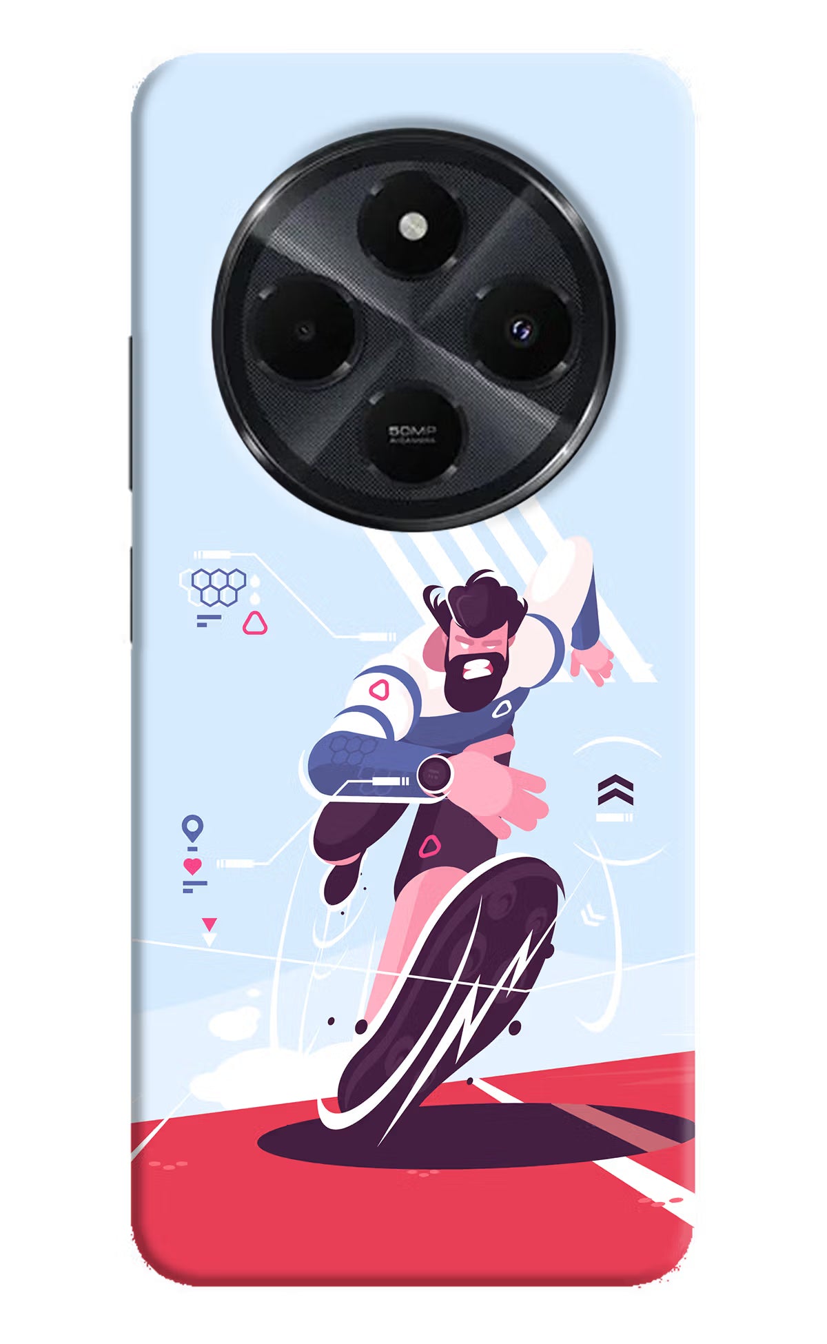 Run Pro Redmi 14C 5G Hard Case Back Cover by Casekaro