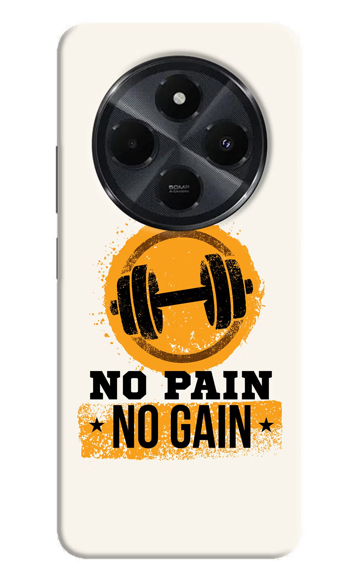 No Pain No Gain Redmi 14C 5G Hard Case Back Cover by Casekaro