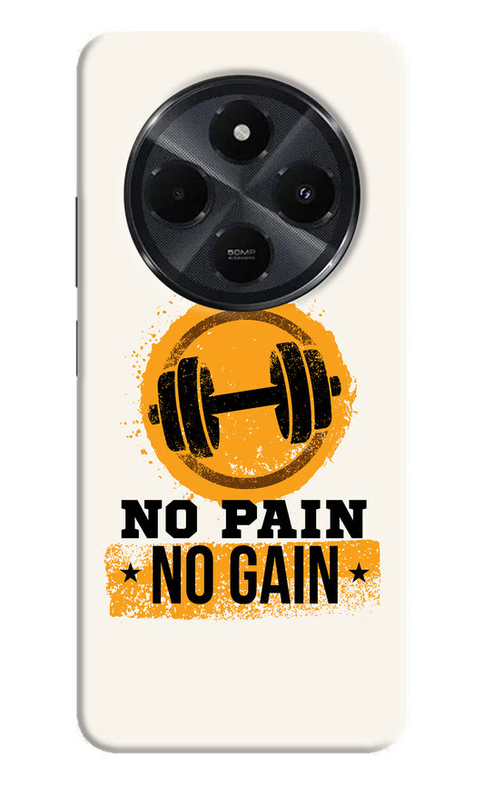 No Pain No Gain Redmi 14C 5G Hard Case Back Cover by Casekaro