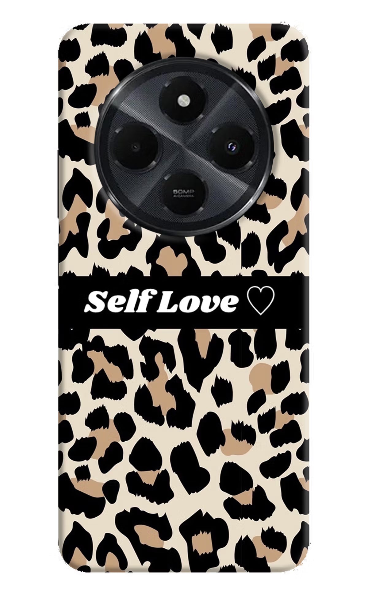 Leopard Print Self Love Redmi 14C 5G Hard Case Back Cover by Casekaro