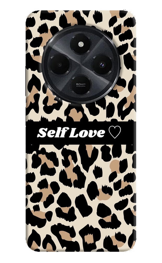 Leopard Print Self Love Redmi 14C 5G Hard Case Back Cover by Casekaro