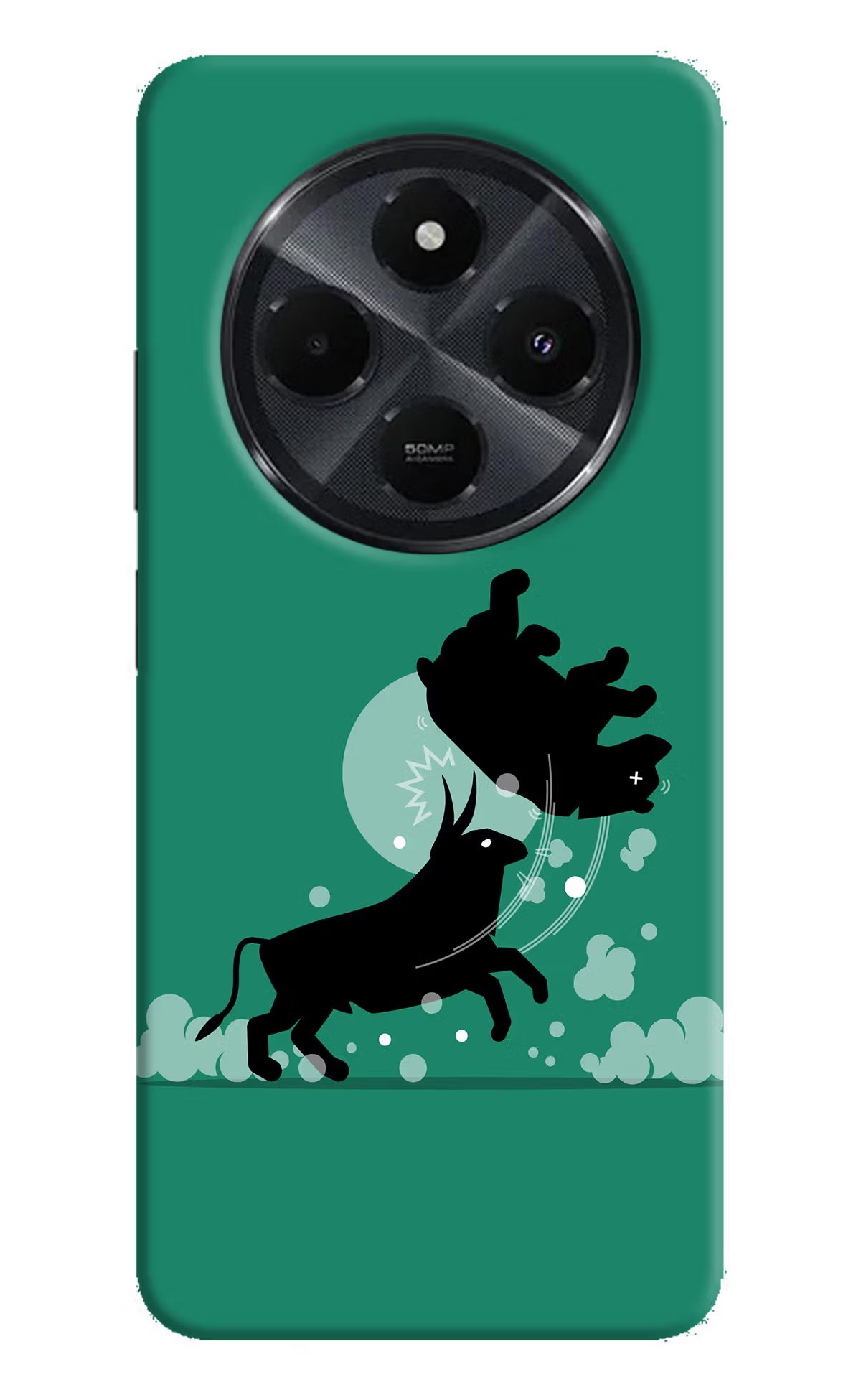 Bull Conqueror Redmi 14C 5G Hard Case Back Cover by Casekaro