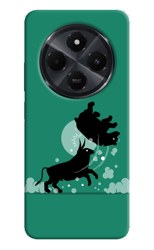 Bull Conqueror Redmi 14C 5G Hard Case Back Cover by Casekaro