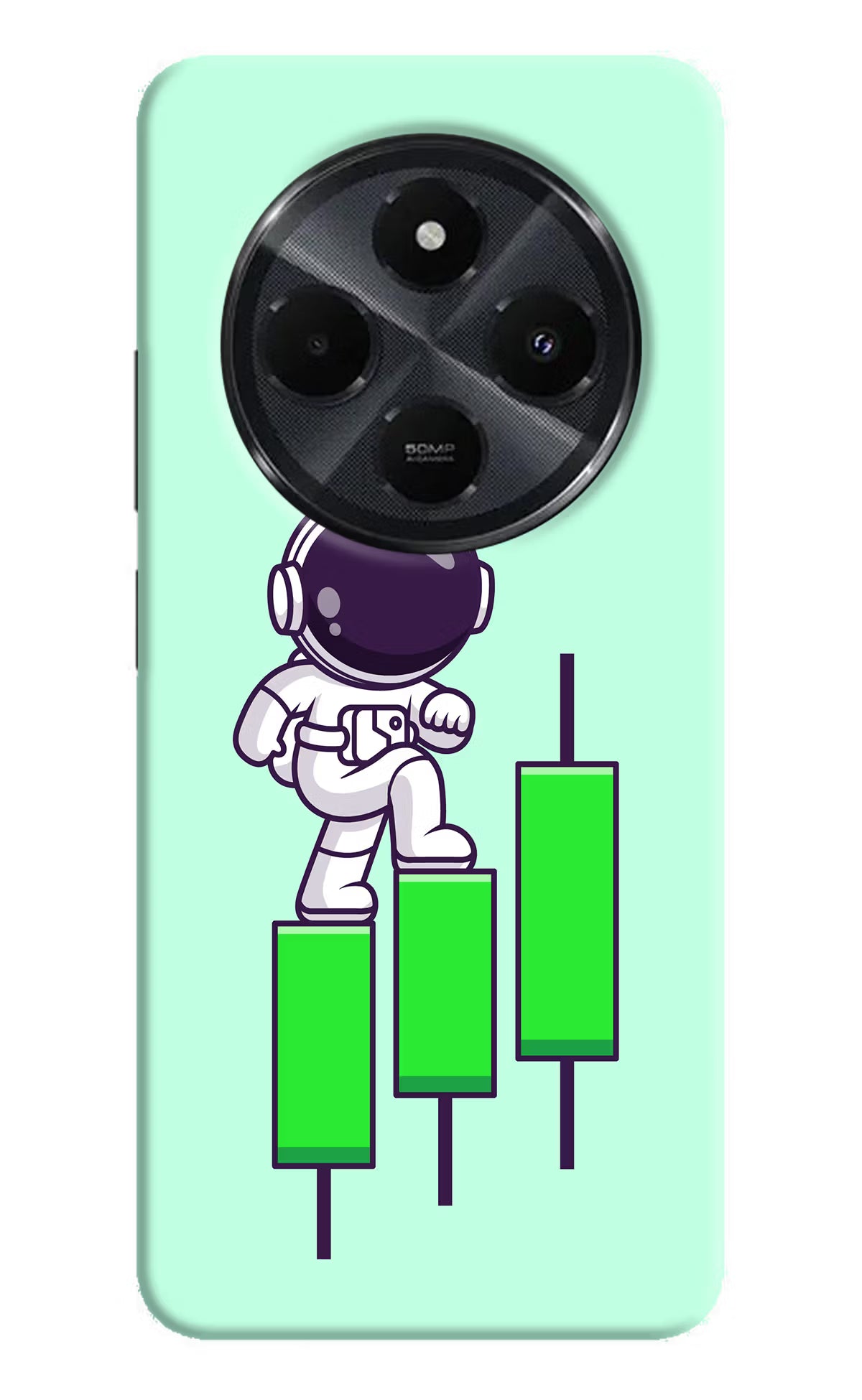 Astronaut Trader Redmi 14C 5G Hard Case Back Cover by Casekaro