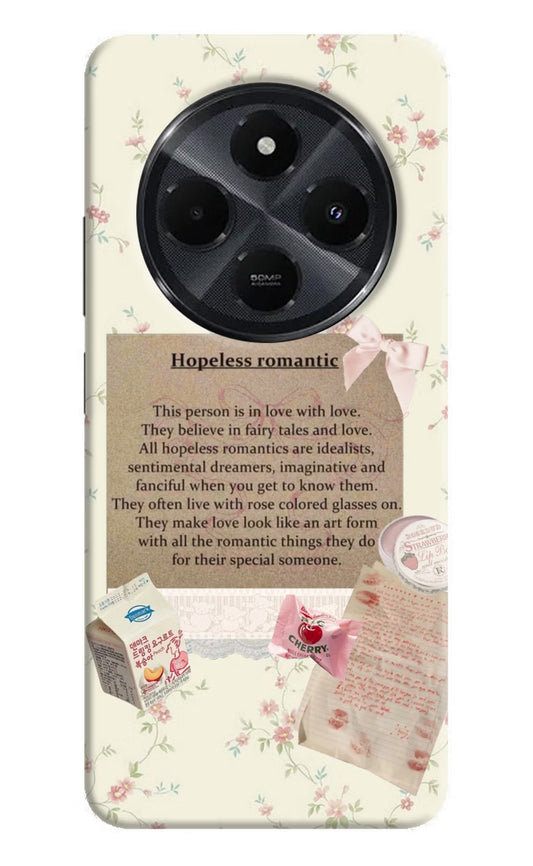 Hopeless Romantic Redmi 14C 5G Hard Case Back Cover by Casekaro