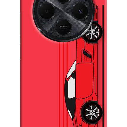 Red Velocity Redmi 14C 5G Hard Case Back Cover by Casekaro
