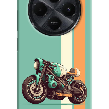 Striped Moto Drift Redmi 14C 5G Hard Case Back Cover by Casekaro