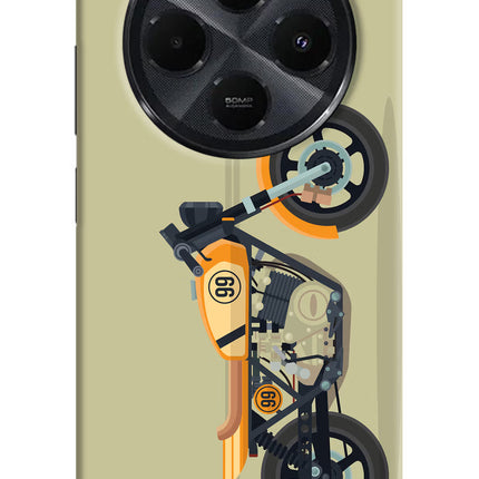 Vertical Speedster Redmi 14C 5G Hard Case Back Cover by Casekaro