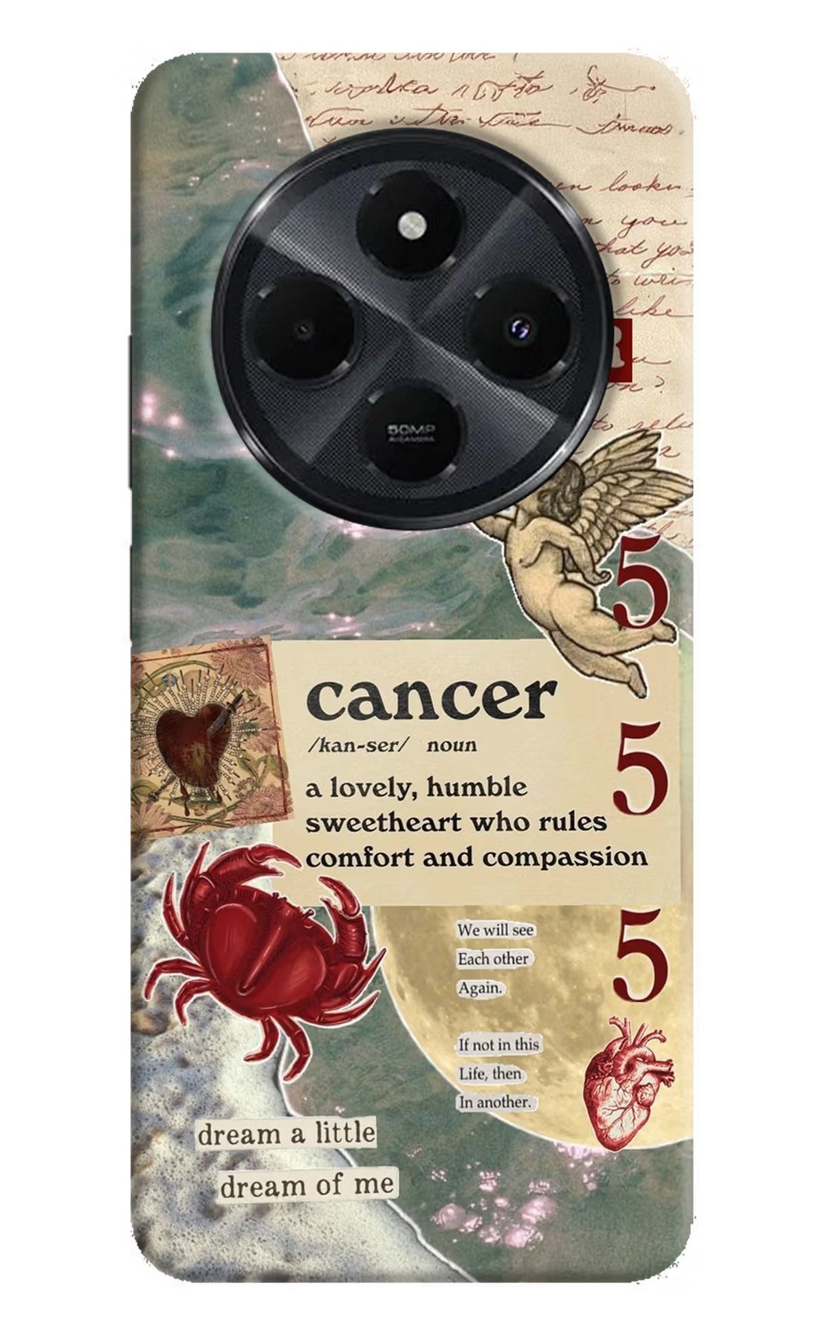 Cancer Zodiac Redmi 14C 5G Hard Case Back Cover by Casekaro