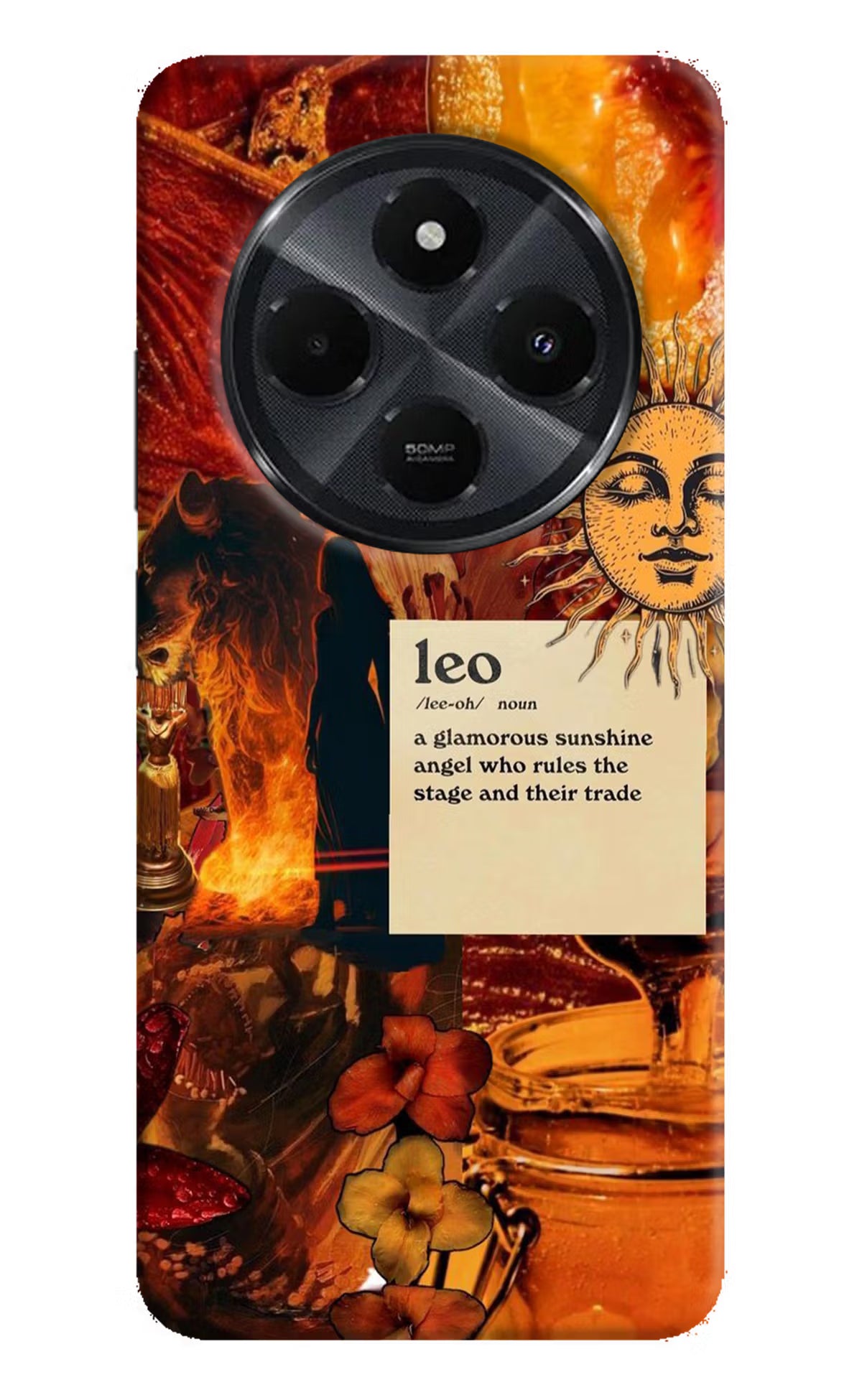 Leo Zodiac Redmi 14C 5G Hard Case Back Cover by Casekaro