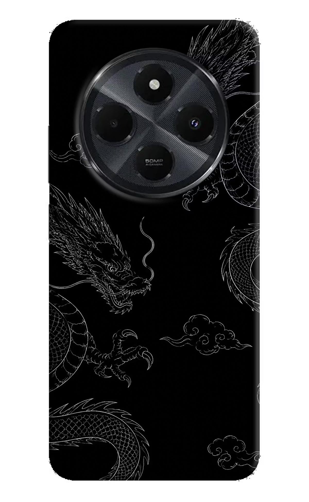 Twin Dragons Redmi 14C 5G Hard Case Back Cover by Casekaro