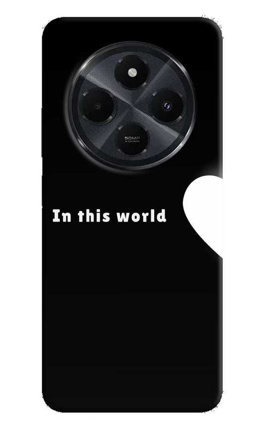 This World Redmi 14C 5G Hard Case Back Cover by Casekaro