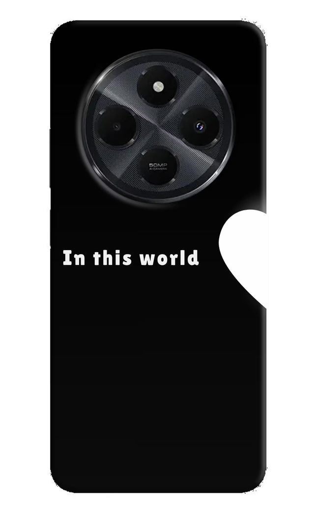 This World Redmi 14C 5G Hard Case Back Cover by Casekaro
