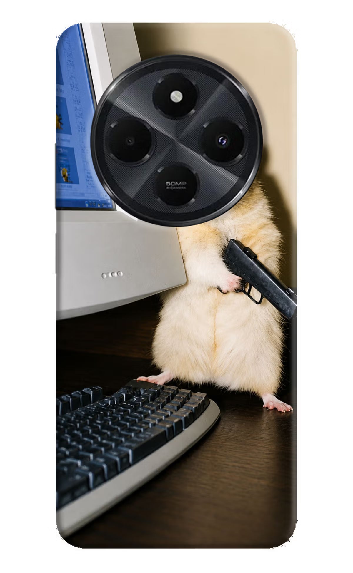 Hacker Hamster Redmi 14C 5G Back Cover