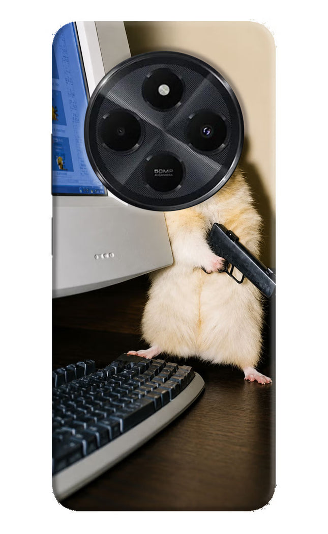 Hacker Hamster Redmi 14C 5G Hard Case Back Cover by Casekaro