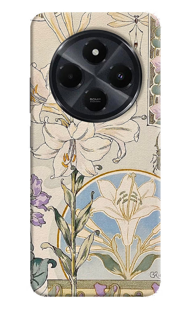 White Lily Redmi 14C 5G Hard Case Back Cover by Casekaro