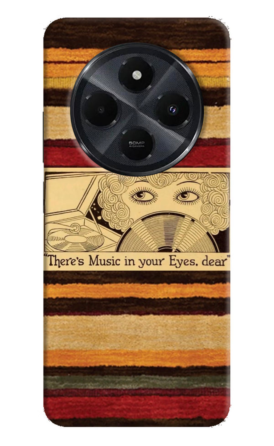 Vinyl Stripes Redmi 14C 5G Back Cover, Hard case