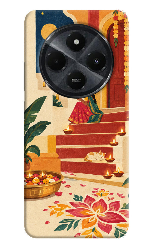Diwali Rangoli Redmi 14C 5G Hard Case Back Cover by Casekaro