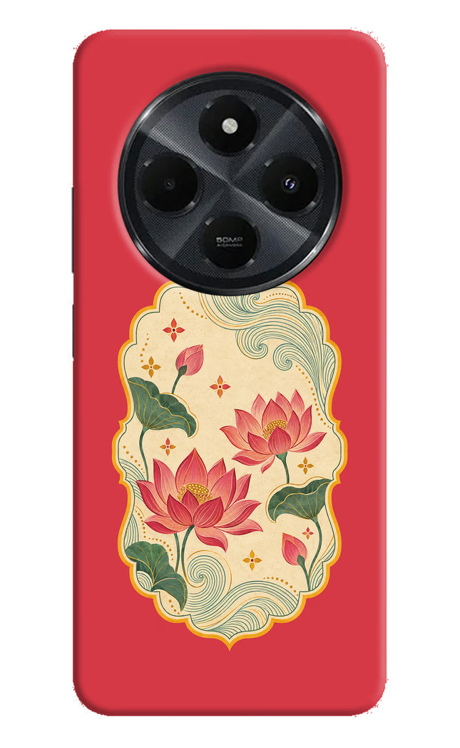 Pink Lotus Redmi 14C 5G Hard Case Back Cover by Casekaro