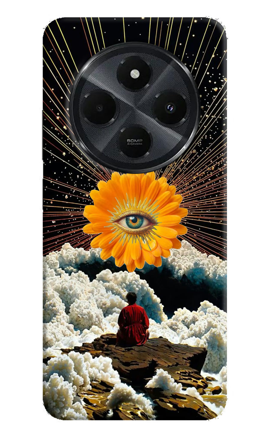 Cosmic Flower Redmi 14C 5G Back Cover, Hard case