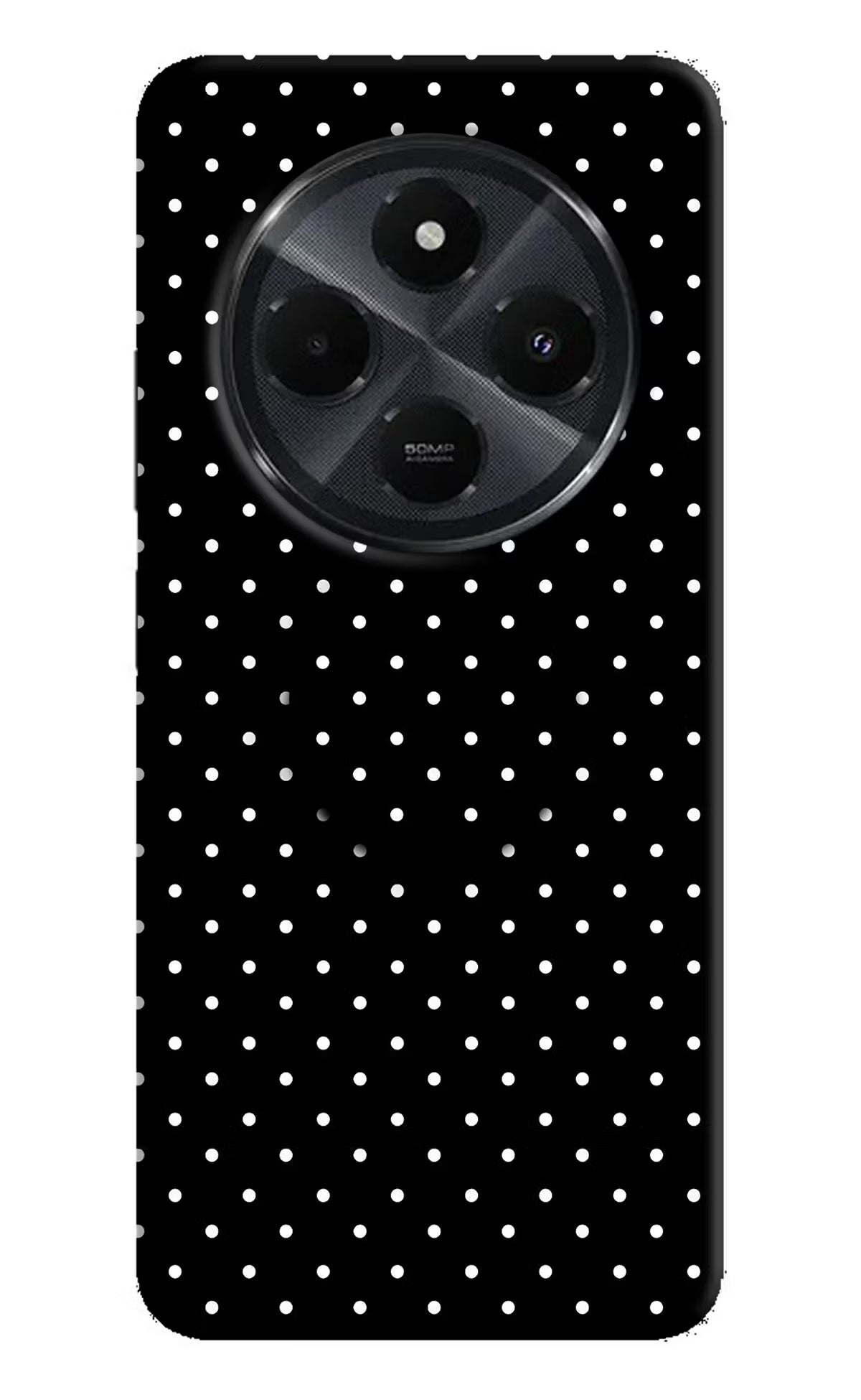 White Dots Redmi 14C 5G Pop Case by Casekaro